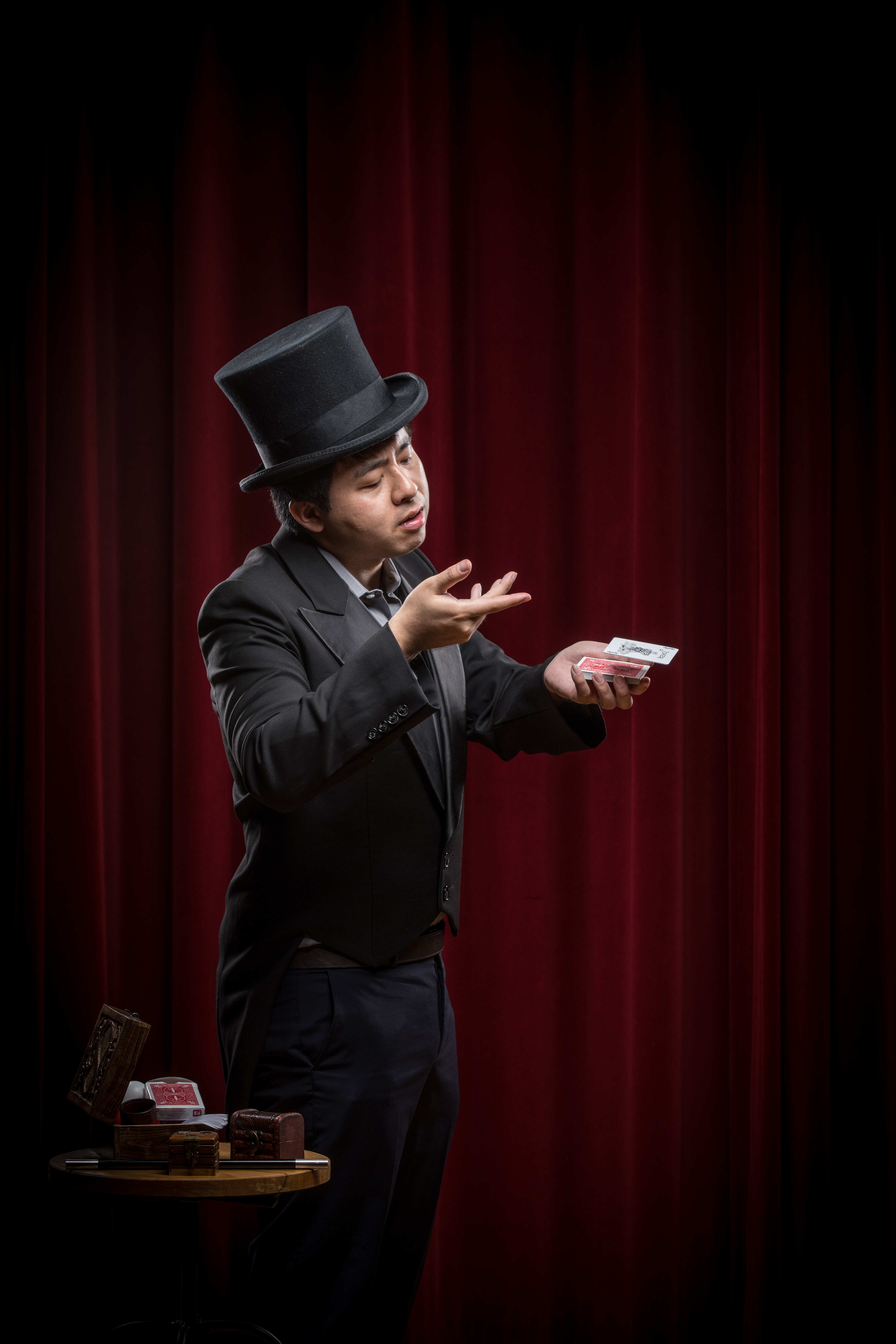 Magic performance portrait